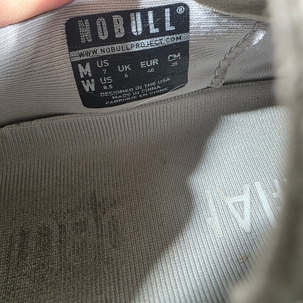 NOBULL Grey SuperFabric Trainer Womens 8.5 Mens 7 Low Top Cross Training Shoes - Picture 6 of 8